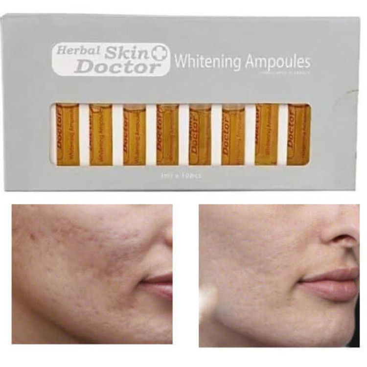 پک ویال روشن و سفید کننده صورت دکتر اسکین