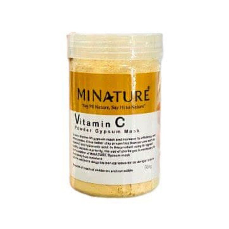 ماسک گچی روشن کننده عصاره ویتامین سی برند میناتور MINARURE حجم 500گرم