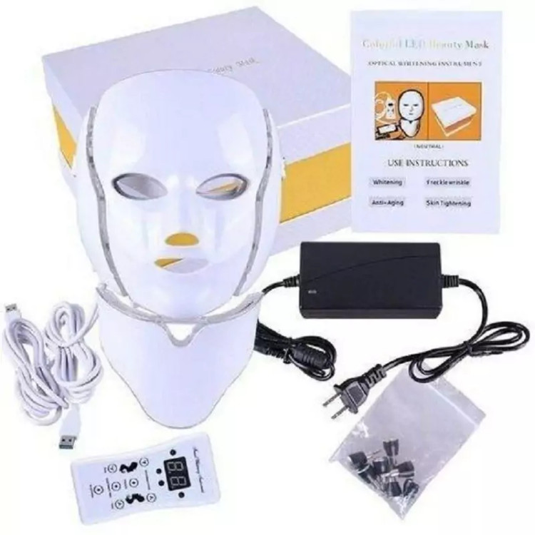 ماسک نقابی صورت و گردن ال ای دی LED facial mask