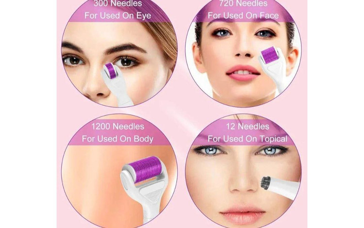 درمارولر تیتانیومی میکرونیدلینگ خانگی 5 کاره Derma Roller 5 in 1