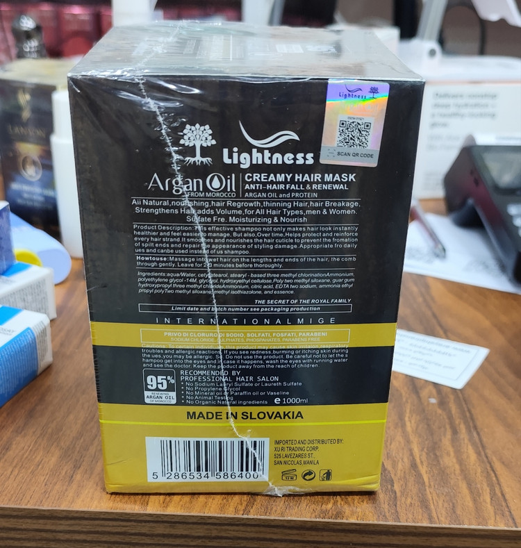 ماسک مو آرگان اویل مدل ARGAN OIL حجم 1000 میلی لیتر